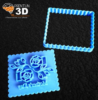 sello mother's day de las madres stamp cortador dias cookie cutter happy mothers 3d print model - Mito3D