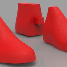 semi industrial Moda calzado Zapatos suelas Deportes Dom molde impresión 3d 3d print model - Mito3D
