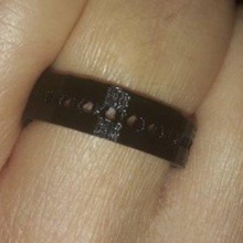 semi caréné doigt protecteur qu'un simple anneau bijoux anneaux 3d print model - Mito3D