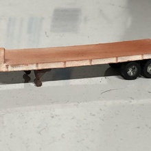 semi flatbed trailer various roundnose n scale 3d print model - Mito3D