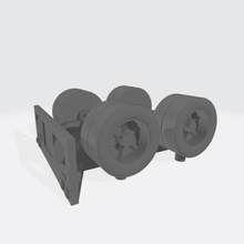 semi remorque double essieu divers la n échelle 3d print model - Mito3D