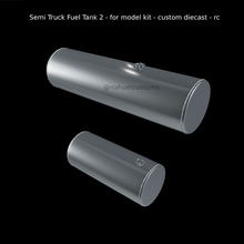 semi camion carburante serbatoio 2 modello kit personalizzato pressofuso rc 3d print model - Mito3D