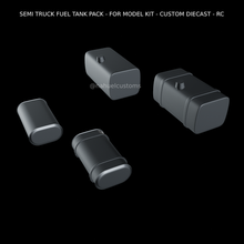 semi camión combustible tanque paquete modelo equipo personalizado fundido presión rc 3d print model - Mito3D