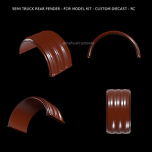 semi truck rear fender - model kit custom diecast rc 3d print model - Mito3D