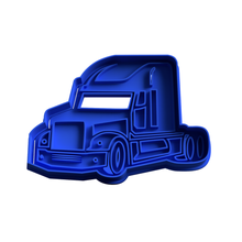 semi caminhão transporte biscoito cortador ferramenta semitruck afiado 3d print model - Mito3D