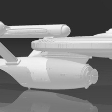 senador classe nave estelar 3d print model - Mito3D