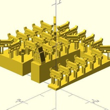 senbon torii art chemin les structures personnalisateur de openscad 3d print model - Mito3D