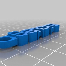 senora keychain customized organization 3d print model - Mito3D
