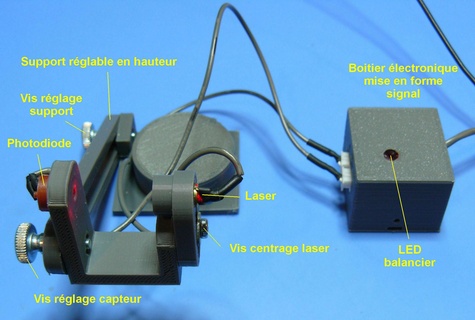 Sensoren Chronokomparatoren Einstellung Uhrmacherei Chronokomparator timing machine 3d print model - Mito3D