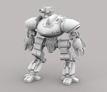 sentinal robot pisoteando juego guerra 3d print model - Mito3D