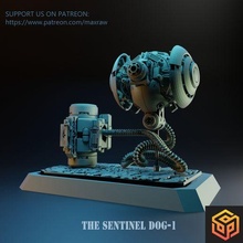 sentinella dog 1 robot gioco guerra warhammer 40k ragno scout mecha fdm miniatura serbatoio battaglia 3d print model - Mito3D