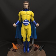sentinelle l'impression 3d figurine assemblée modèle sentry marvel super héros objets collection 3d print model - Mito3D