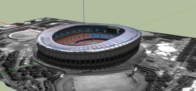 Seul olímpico estádio 3d print model - Mito3D