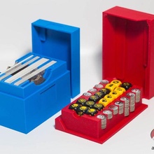 trennen Zeichen Würfel Karte Boxen passen Nekromunda Asche Abfälle Magnet bereit 3d print model - Mito3D