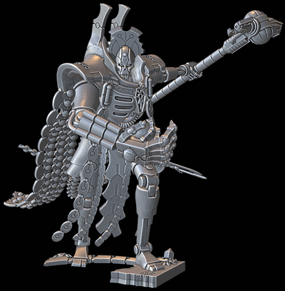 beerdigung tyrann platz untote roboter legionen 32mm krieg hammer tischplatte wargaming 3d print model - Mito3D