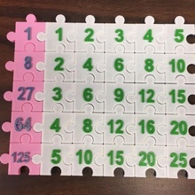 sequenza cubi dei numeri tavola pitagorica art matematica arte 3d print model - Mito3D