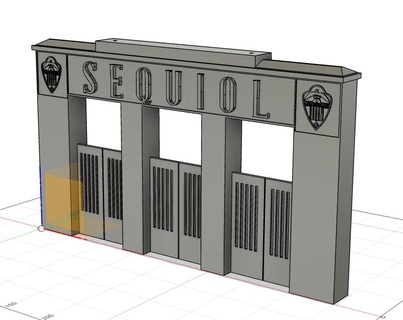sequiol gate cd castellon castell castello castalia soccer pam orellut 3d print model - Mito3D