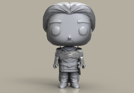 ser criston cole funko pop version 3d model stl custom figure 3d print model - Mito3D