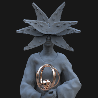 seraphim seraph angel statue colectible stl art toy wings deco decorative decor garden 3d print model - Mito3D