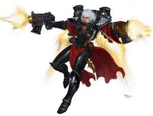 seraphim kader spiel krieg hammer adepta sororitas schlacht schwestern scan of wh40k grimdark imperium 3d print model - Mito3D