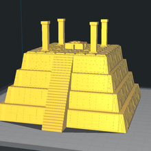 Seraphon Echsenmensch Tempel 15mm Rahmen Architektur Gebäude Strukturen 3d print model - Mito3D