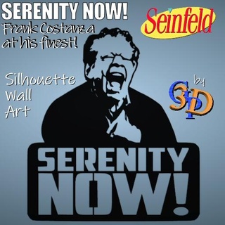 huzur Seinfeld dürüst sabitlik siluet duvar Sanat Jerry pozlar işaret tv ev dekor komik rahatlama self help stres kaygı anne 3d print model - Mito3D