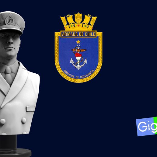 sergeant chilean navy 3D print model - Mito3D