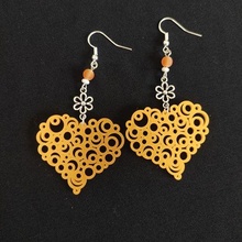 series hearts pendants buckles key rings jewelry heart love loop ear door pendant 3d print model - Mito3D