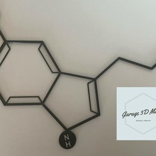 serotonin duvar Sanat masa Sanatı 3d print model - Mito3D