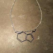 serotonin art design burnout stress element jewelry neckless chemestry cute home fun 3d print model - Mito3D