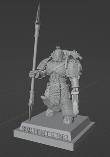 serpent king wh40k warhammer alpha legion 3d print model - Mito3D
