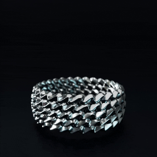 serpent bague enroulement paramétrique bijoux sla résine impression parfait forme précision 3d print model - Mito3D