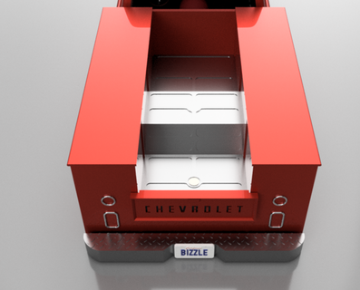 Servicio camión cama chevrolet vado esquivar auto modelo 3d print model - Mito3D