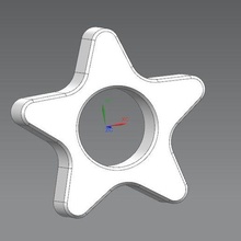 guardanapo argolas Estrela 3d print model - Mito3D
