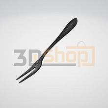 serving fork - kitchen tool equipment cutlery food decoration 3d scan stl file set dining tools print 3d print model - Mito3D