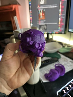 servitor skull tape measurer 3d print model - Mito3D