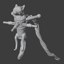 servo fox marziano attrezzature vita animale wargames giochi guerra in miniatura 3d print model - Mito3D