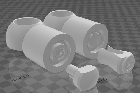 servo articulación servos motor robot codo hombro brazo 3d print model - Mito3D