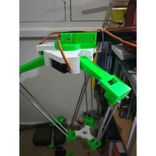 servo delta robot gadget rods rostock hobby robots 2020 extrusion 3d print model - Mito3D