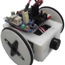 servo wheel 40 various robotics plastic valley parametric openscad miniskybot 3d print model - Mito3D