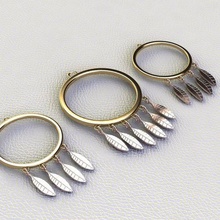 einstellen 10 Schmuck Diamant Ring RingmitStein Silber Gold 3dprint Mode druckbar ohren Anhänger Weihnachten 3d print model - Mito3D