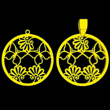 set 13 papillons jewelry jewel pendant earring 3d print model - Mito3D