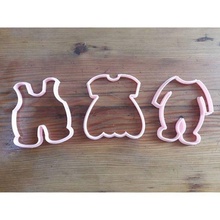 set 3 baby shower cookie cutters cutter making 3d print 3d print model - Mito3D