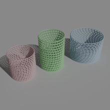 set 3 pencils home mug vase house study pencil pens rule fiber fibron wireframe 3d print model - Mito3D