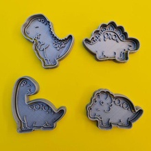 ensemble 4 dinosaure biscuits coupeur biscuit trex Saint Valentin journée Pâques lapin fondant 3d print model - Mito3D