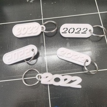 set 5 key chains 2022 gadget ring chain holder gift 3d print model - Mito3D