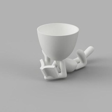 conjunto de 9 vasos planta decoração a casa plantas o design humanos potes 3d print model - Mito3D