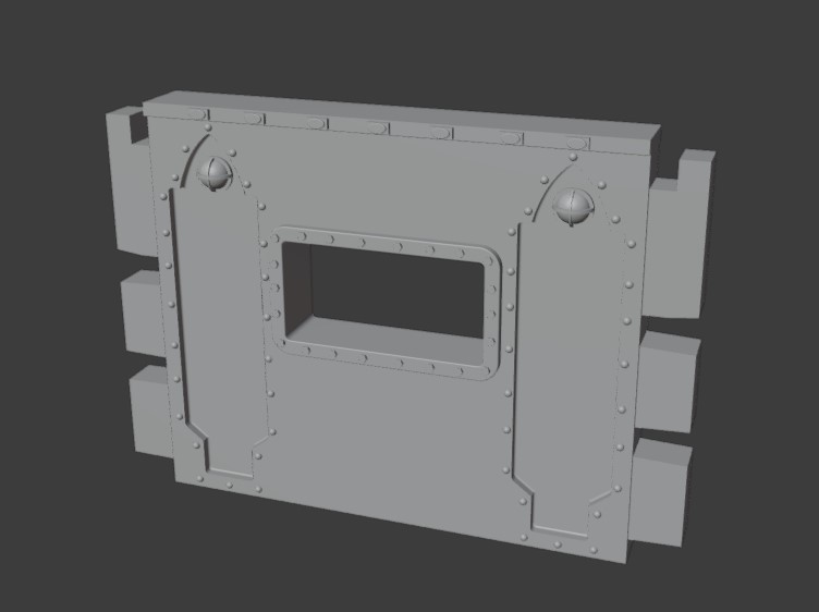 einstellen Einsteigen Aktionen Mauer 3 Spiel galgendunkel Raumschiff killteam Dunkelheit w40k 40000 Sterbliche Zone 3D print model - Mito3D