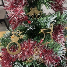 ensemble Noël ornement chritsmas cloche stockage chaussette bonhomme neige houx branche inhabituel décoration cadeau vacances arbre 3d print model - Mito3D