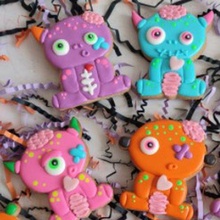 set halloween cutters monsters zombies art cutting cutter cookie 3d print model - Mito3D